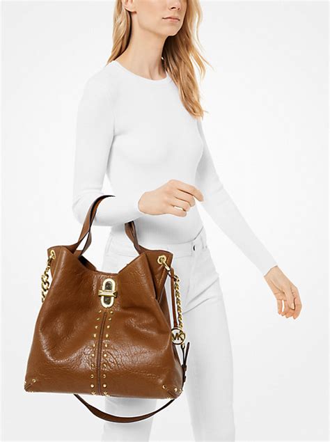 Uptown Astor Legacy Large Leather Shoulder Tote Bag 